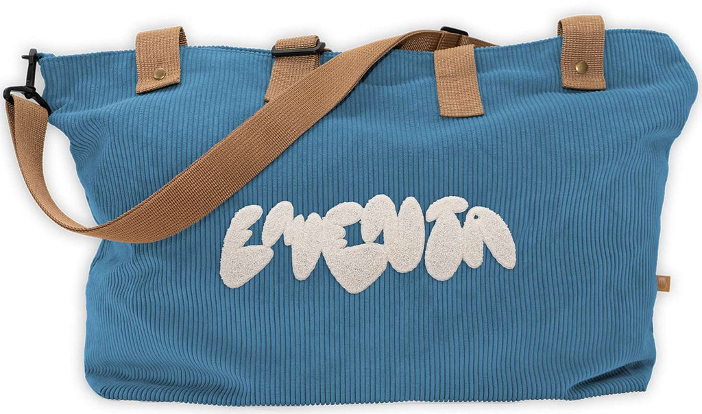 Ementa Sb Borsa Navegante Graffiti Cord Bag Navy Blue Uomo - 1