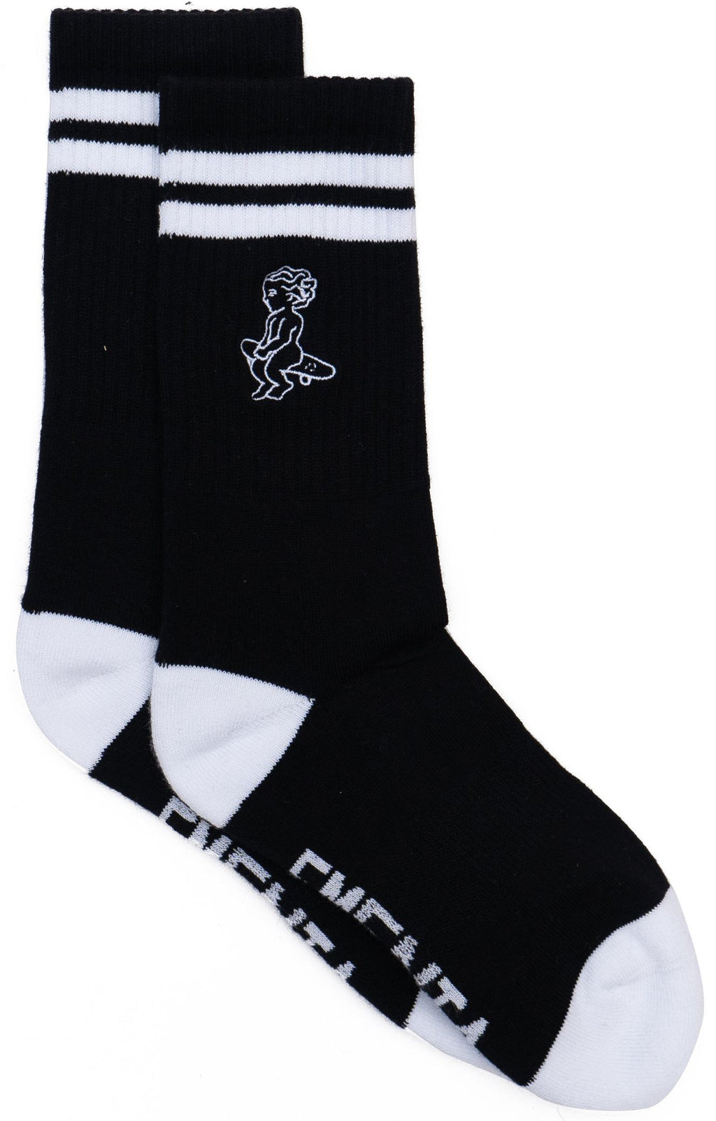 Ementa Sb Calze Baby Socks Black White Nero Uomo - 1