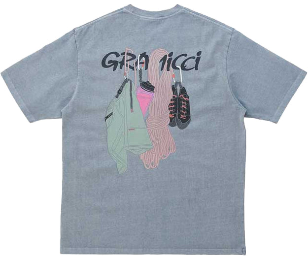  Gramicci T.shirt Equipped Tee Slate Pigment Uomo Blue