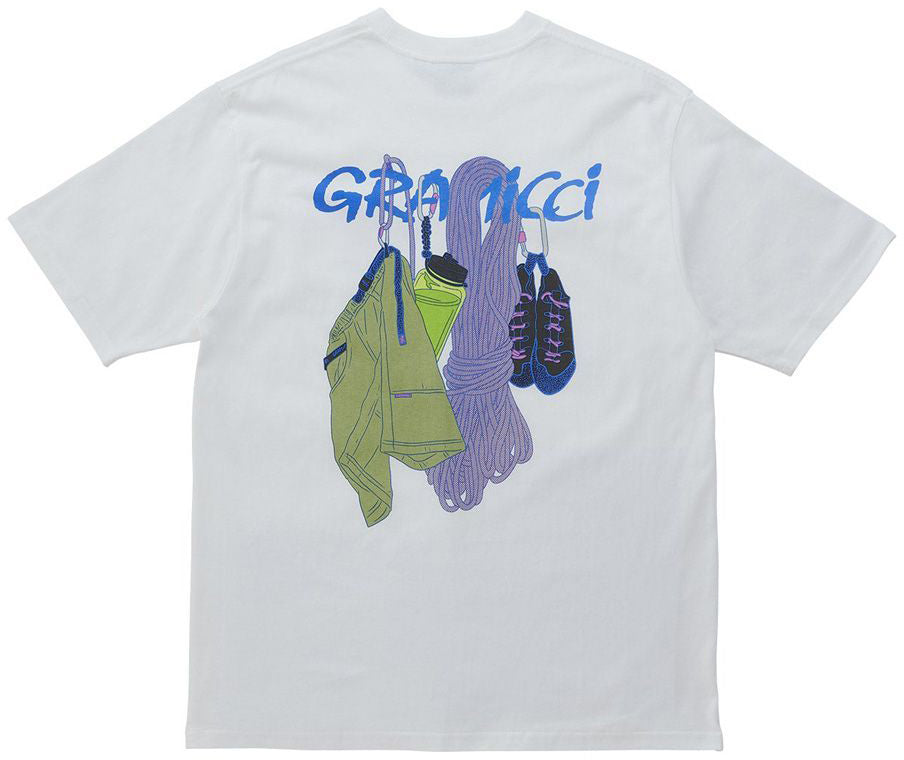  Gramicci T.shirt Equipped Tee White Uomo Bianco