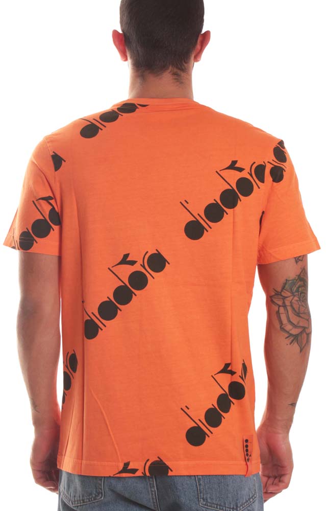 Diadora T-shirt 5palle Aop Golden Poppy Arancione Uomo - 2
