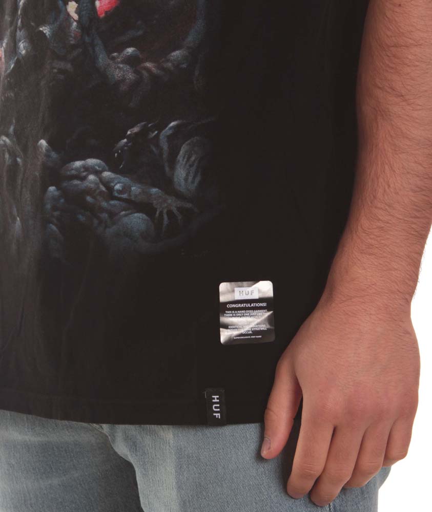 Huf T-shirt Frazetta Death Dealer Tee Black Nero Uomo - 2