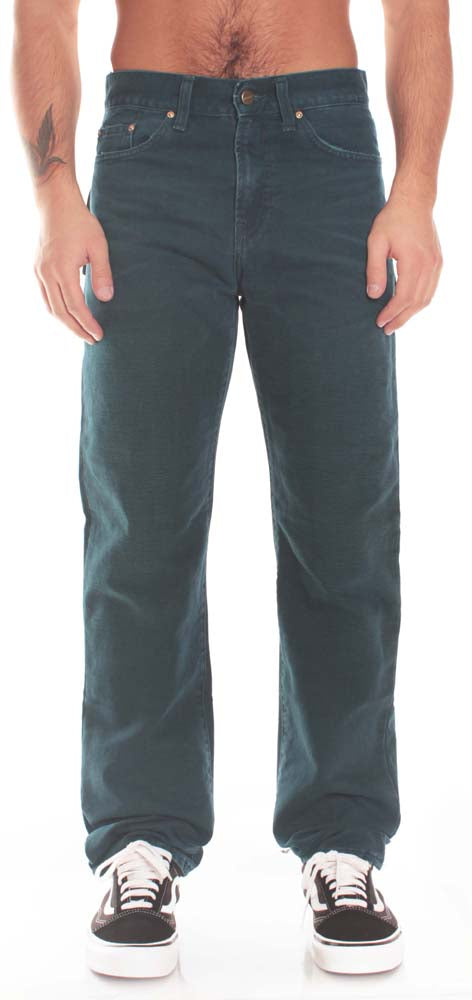 Carhartt Wip Carhartt Pantaloni Pontiac Pant Duck Blue Uomo - 2