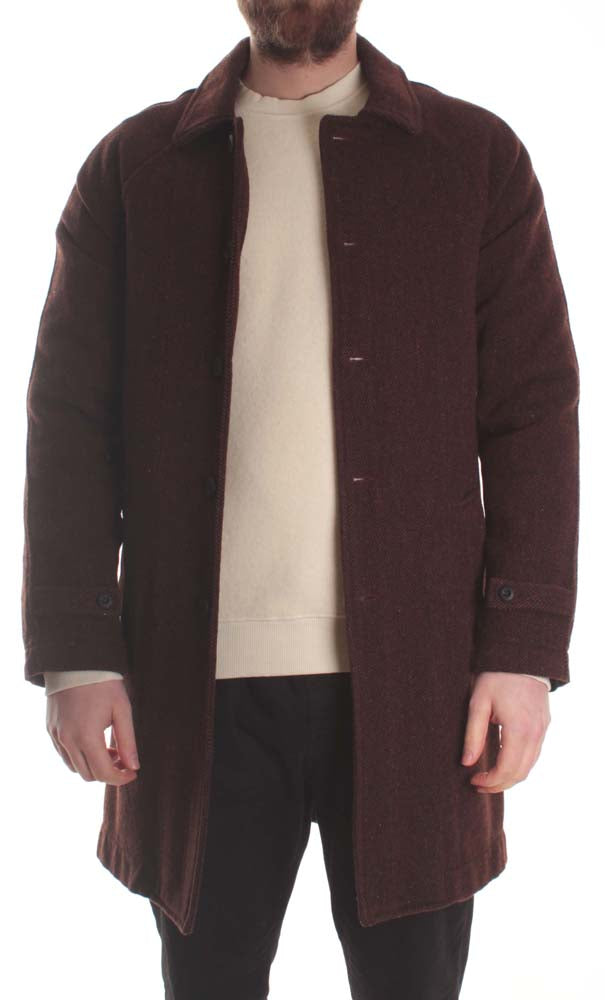 Bottega Chilometri Zero Giacca Madson Cappotto Sfoderabile Mattone Fantasia Uomo - 2