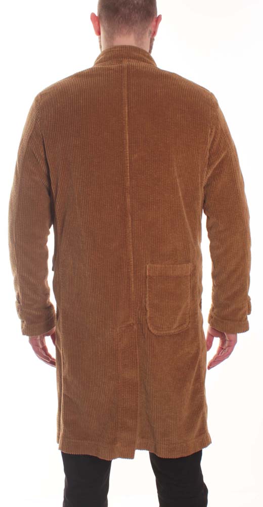 Bottega Chilometri Zero Giacca Madson Cappotto Sfoderabile Velluto Nespola Beige Uomo - 2