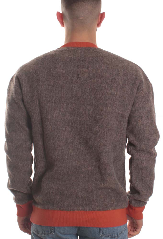Bottega Chilometri Zero Felpa Madson Aragosta Grigio Uomo - 2