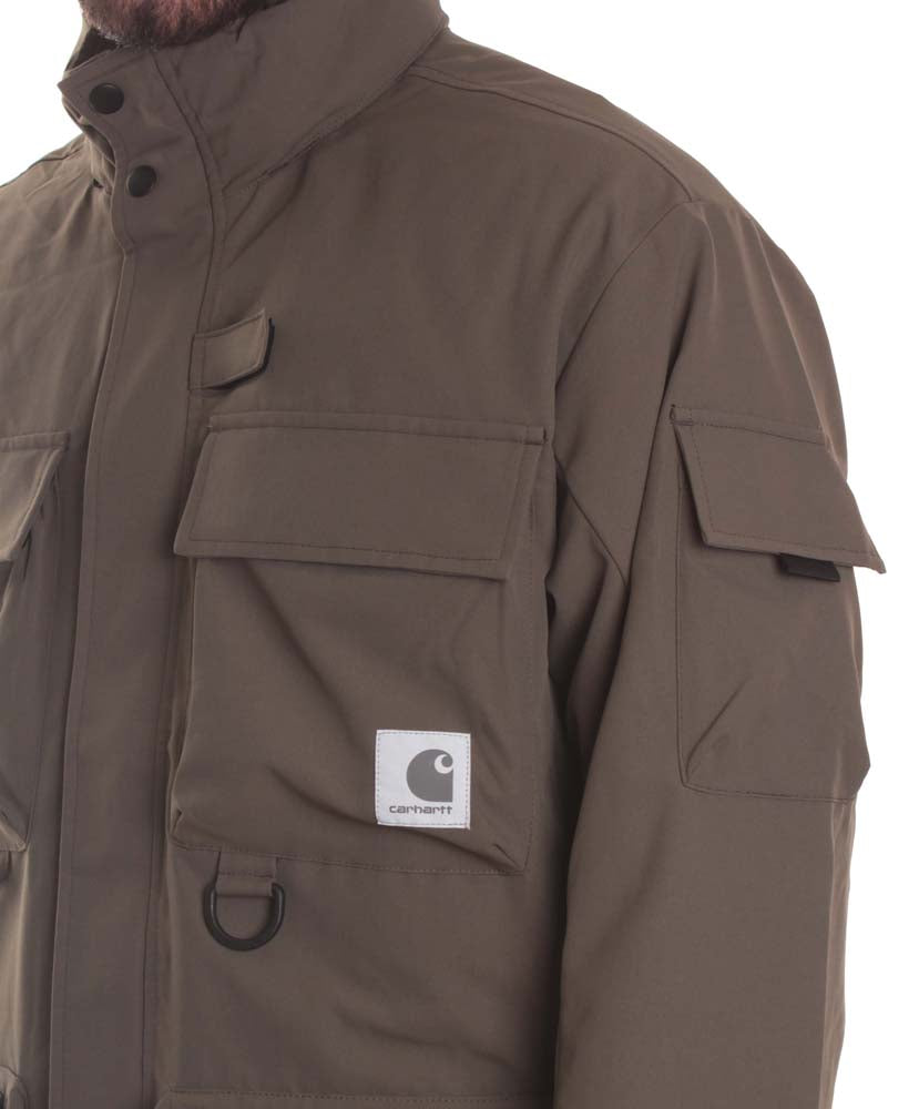 Carhartt Wip Carhartt Giacca Elmwood Jacket Moor Verde Militare Uomo - 6