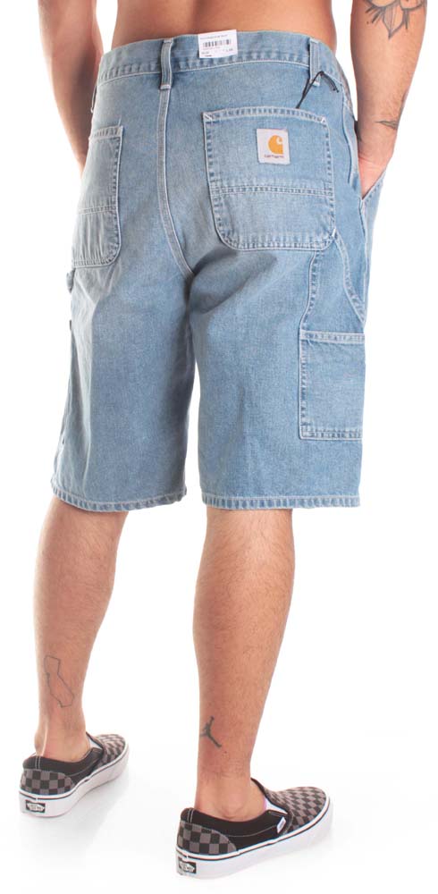 Carhartt Wip Carhartt Short Ruck Single Knee Pant Wj Blue Denim Chiaro Uomo - 1