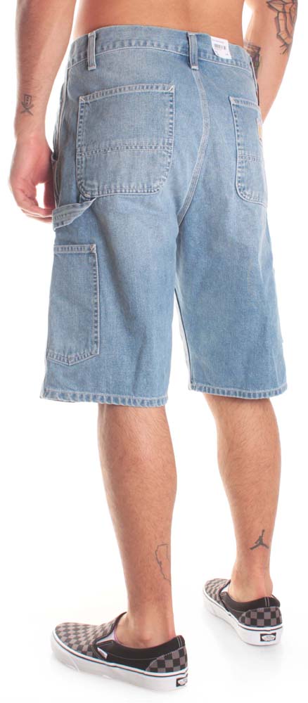 Carhartt Wip Carhartt Short Ruck Single Knee Pant Wj Blue Denim Chiaro Uomo - 2