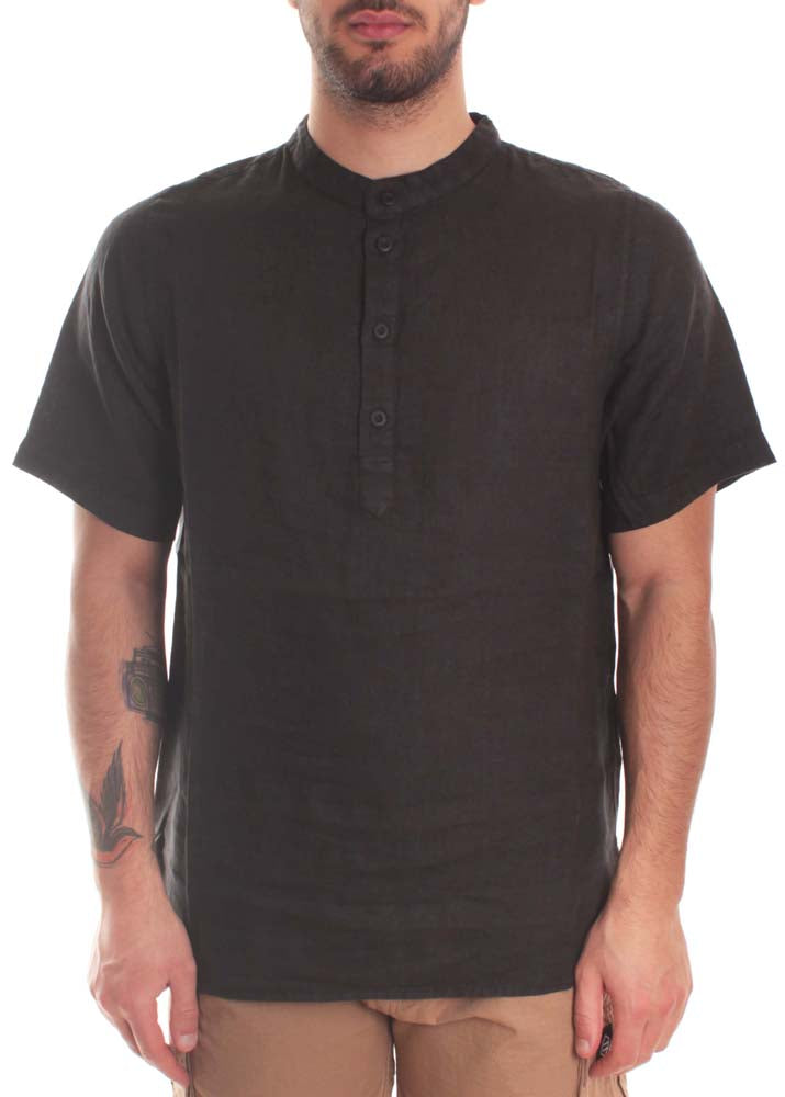 Bottega Chilometri Zero Madson Camicia Guru Nero Uomo - 1