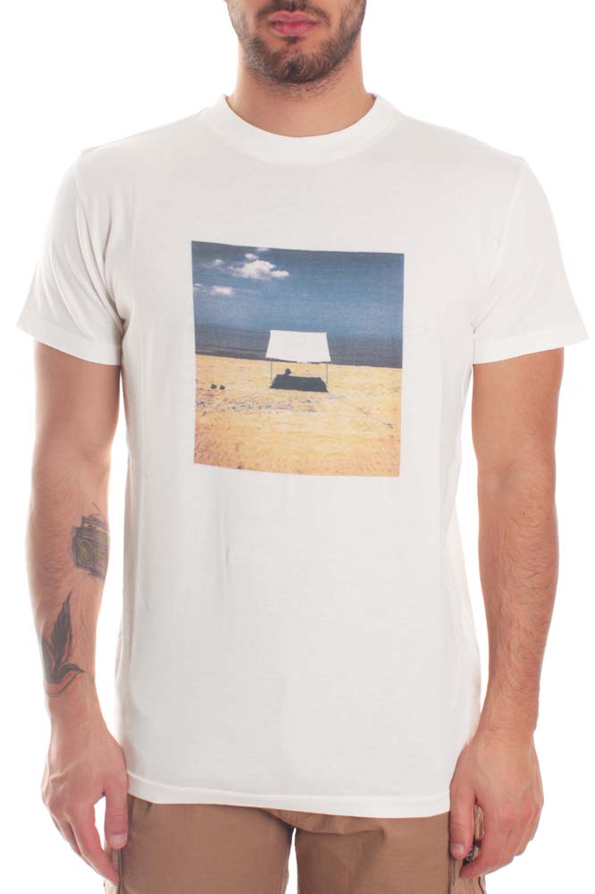 Bottega Chilometri Zero Madson T-shirt Good Time Bianco Uomo - 1