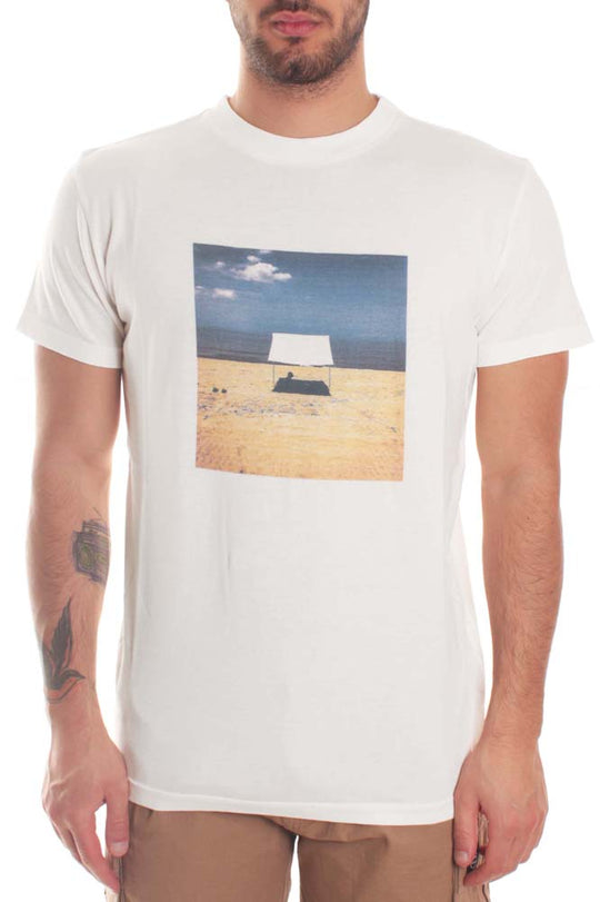Bottega Chilometri Zero Madson T-shirt Good Time Bianco Uomo