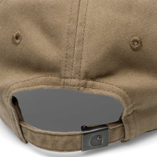 Carhartt Wip Carhartt Cappello Madison Logo Cap Leather Black Beige Unisex - 2