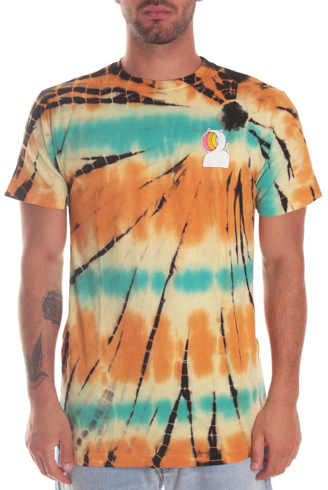 Ripndip T-shirt Open Minded Tee Sunburst Tie Dye Fantasia Uomo - 3