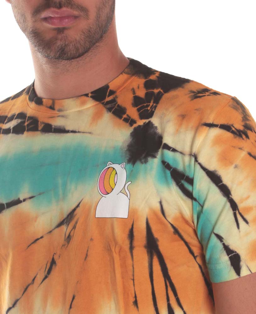 Ripndip T-shirt Open Minded Tee Sunburst Tie Dye Fantasia Uomo - 4