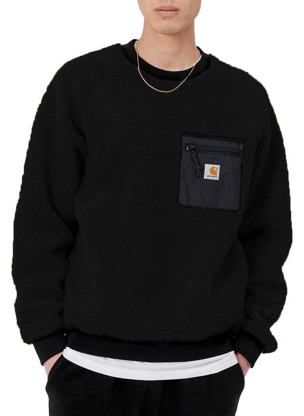 Carhartt Wip Carhartt Felpa Prentis Sweatshirt Black Uomo - 1