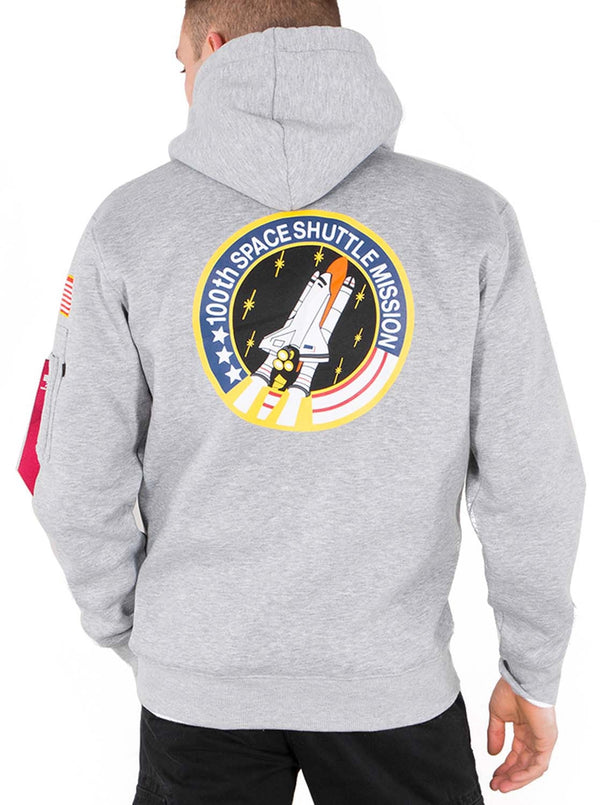 Alpha Industries felpa Space Shuttle Hoody grey heather