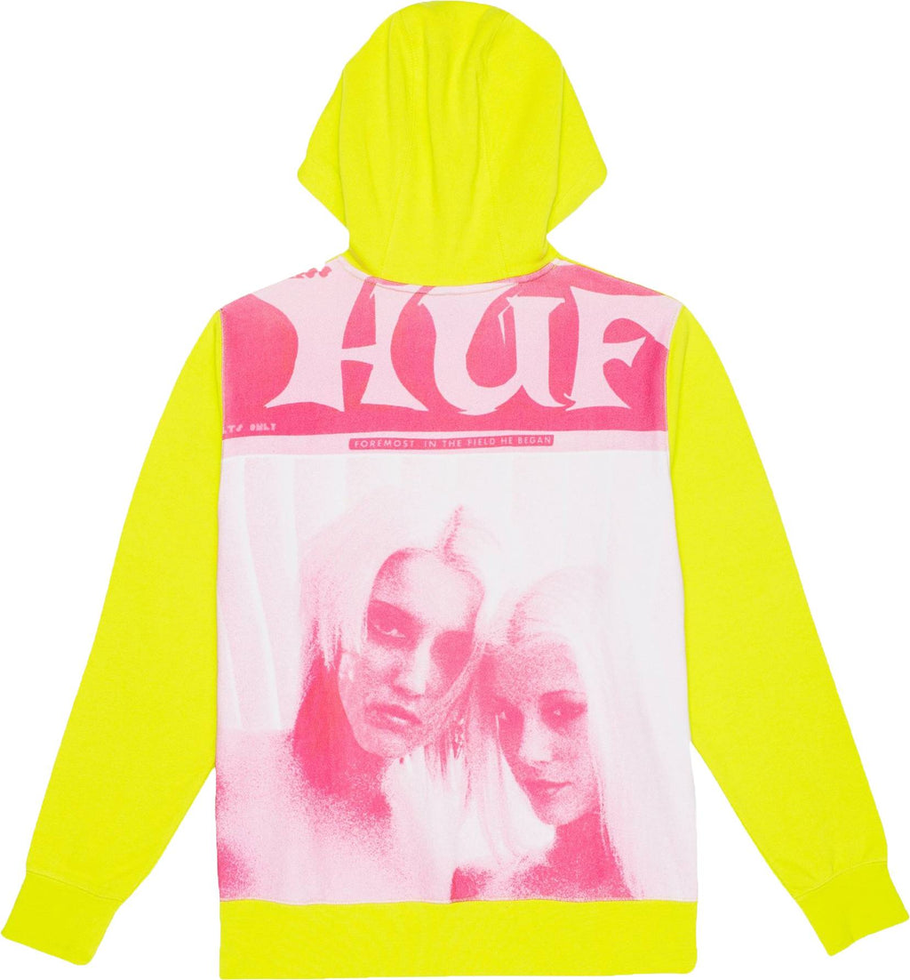 Huf Felpa Vivid Pullover Fleece Bio Lime Uomo - 1