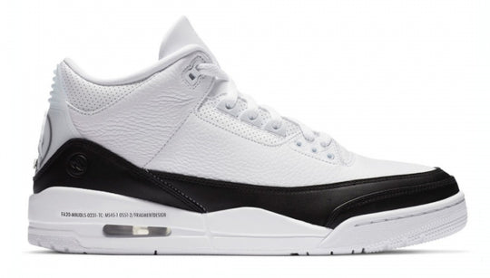 Air Jordan 3 Retro Sp Fragment Shoes White Black Uomo Bianco