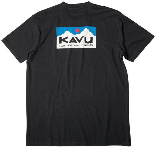  Kavu T-shirt Klear Above Etch Art Tee Black Uomo Nero
