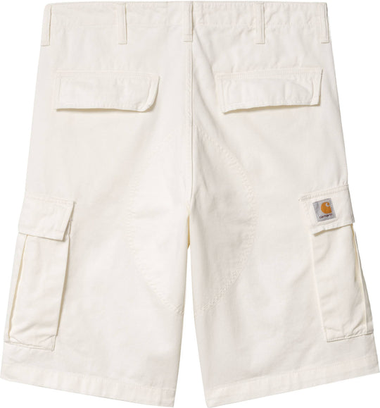  Carhartt Wip Short Regular Cargo Short Wax Garment Dyed Uomo Bianco