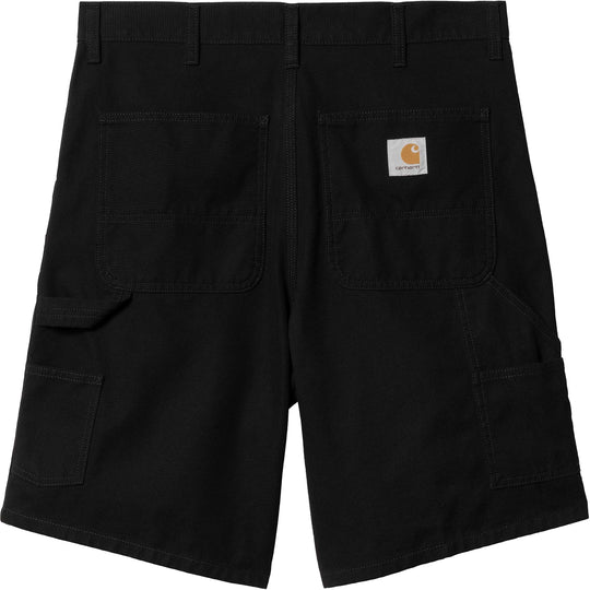  Carhartt Wip Short Double Knee Black Rinsed Uomo Nero