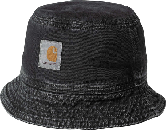  Carhartt Wip Cappello Garrison Bucket Hat Black Stone Dyed Uomo Nero