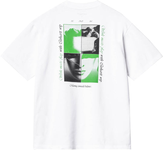  Carhartt Wip T-shirt W Ss Work & Play T-shirt White Donna Blue