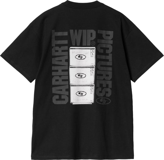  Carhartt Wip T-shirt Ss Wip Pictures T-shirt Black Uomo Nero