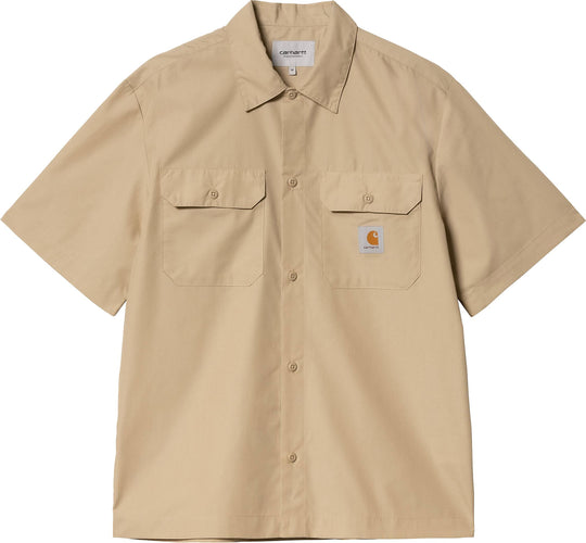  Carhartt Wip Camicia S/s Craft Shirt Sable Uomo Marrone
