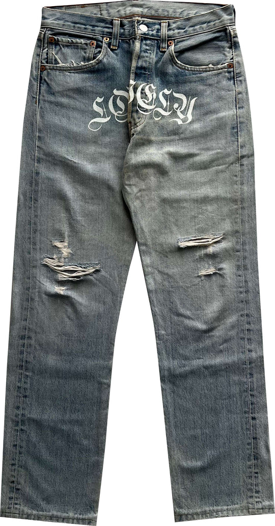  Lovely Death Dreams Jeans Strappi 27 Light Blue Uomo