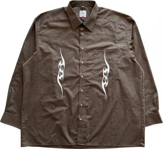  Lovely Death Dreams Camicia Tribali Brown Uomo Marrone