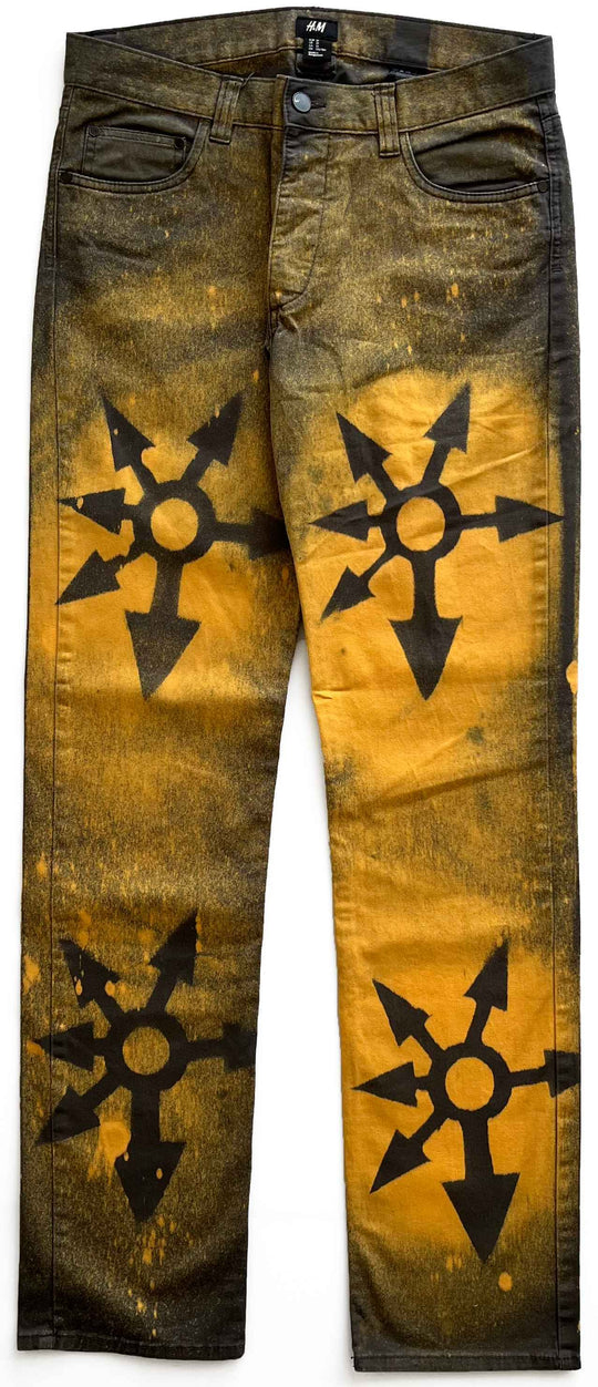  Lovely Death Dreams Jeans 34 Yellow Uomo Giallo