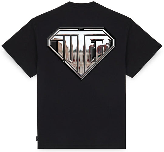  Iuter T-shirt Liquid Logo Tee Black Uomo Nero