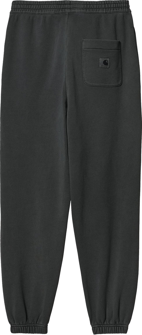  Carhartt Wip Pantalone W Nelson Sweat Pant Charcoal Garment Dyed Donna Nero