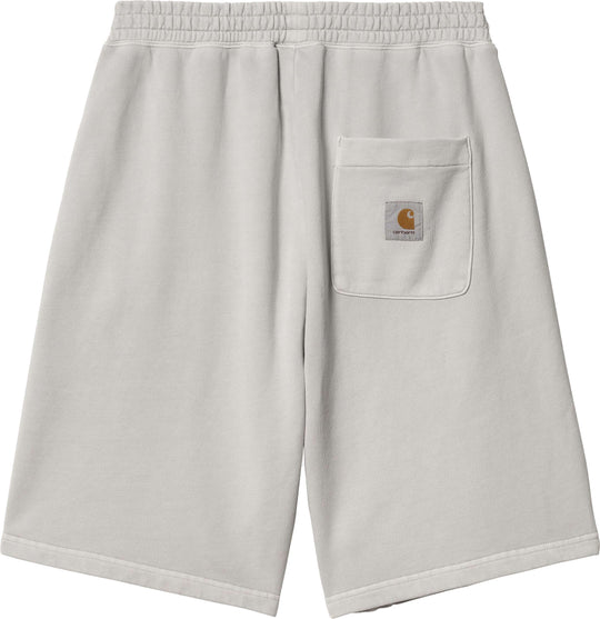  Carhartt Wip Short Nelson Sweat Short Sonic Silver Garment Dyed Uomo Grigio