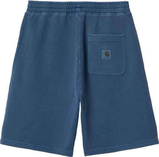  Carhartt Wip Short Nelson Sweat Short Elder Garment Dyed Uomo Blue