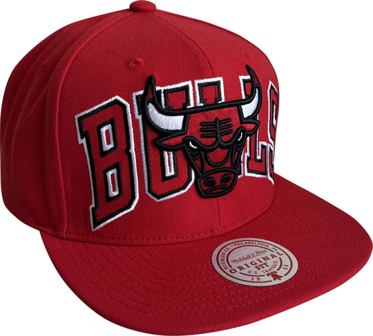  Mitchell & Ness Cappello Nba Full Frontal Snapback Hwc Bulls Mitchell E Ness Uomo Rosso