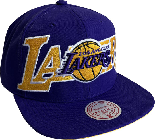  Mitchell & Ness Cappello Nba Full Frontal Snapback Hwc Lakers Mitchell E Ness Uomo Viola