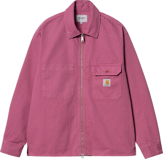  Carhartt Wip Giacca Rainer Jac Magenta Garment Dyed Uomo