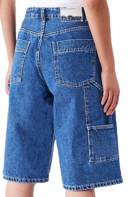  Dr Denim Bree Worker Shorts Pebble Mid Stone Dr. Denim Donna Blue