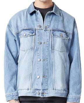 Dr Denim Giacca Eno Jacket Loose Fit Stream Light Wom Dr. Denim Uomo Blue