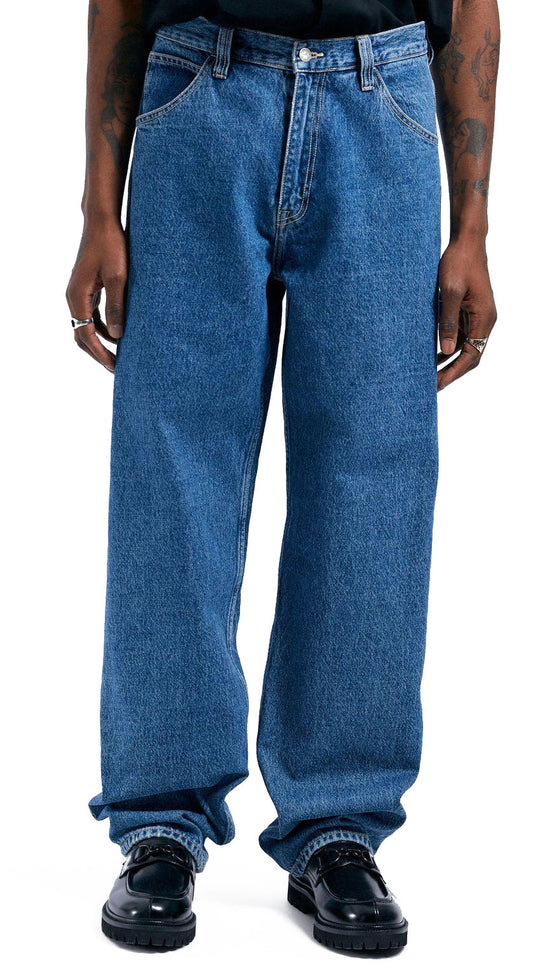  Dr Denim Jeans Colt Worker Loose Fit Stream Mid Retro Dr. Denim Uomo Blue