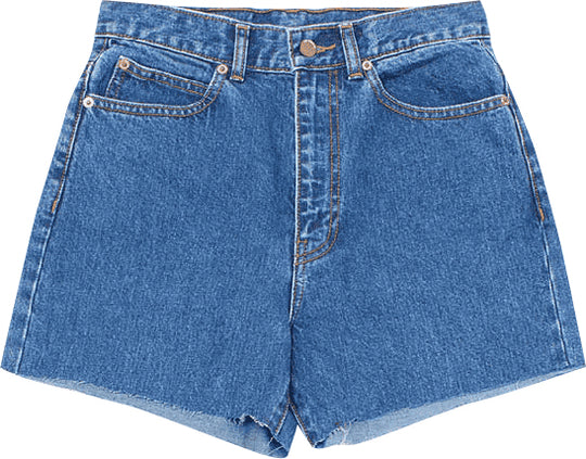  Dr Denim W Nora Shorts Stream Mid Retro Dr. Denim Donna Blue