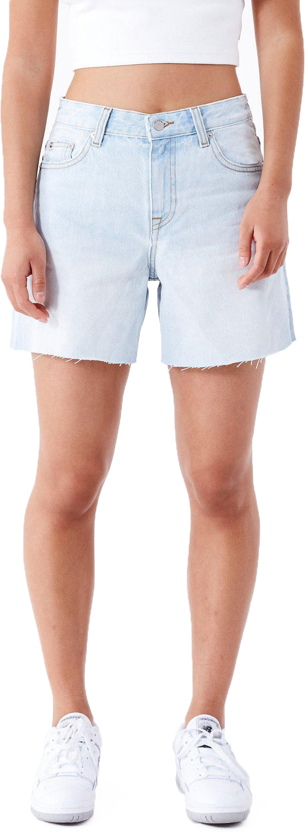 Dr Denim W Rose Shorts canyon pale wom raw hem