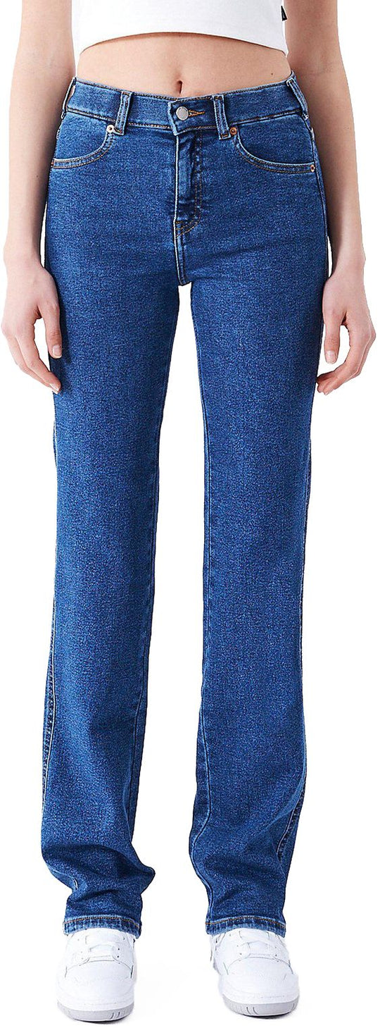  Dr Denim Jeans W Lexy Straight Cape Dark Plain Dr. Denim Donna Blue