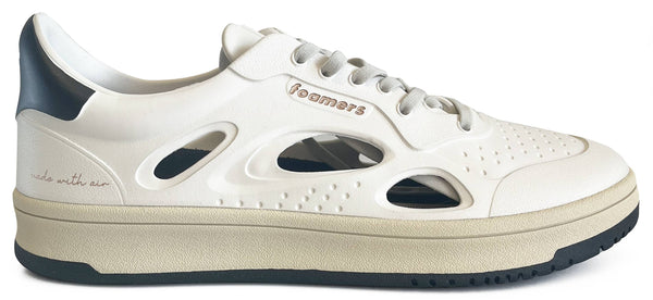 Foamers sneakers white beige black