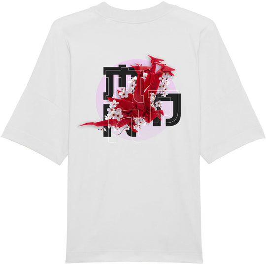  Mdn T-shirt Origami Dragon Tee Premium White Uomo Bianco