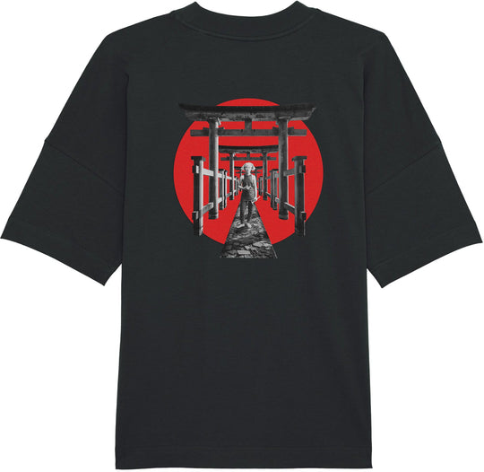  Mdn T-shirt Torii Portal Tee Premium Black Uomo Nero