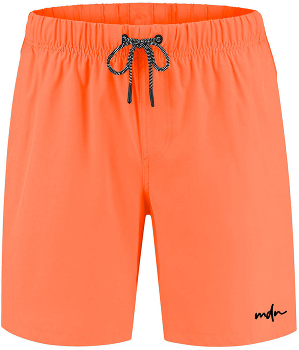 MDN costume Boardshort Essential Logo Embroided orange fluo